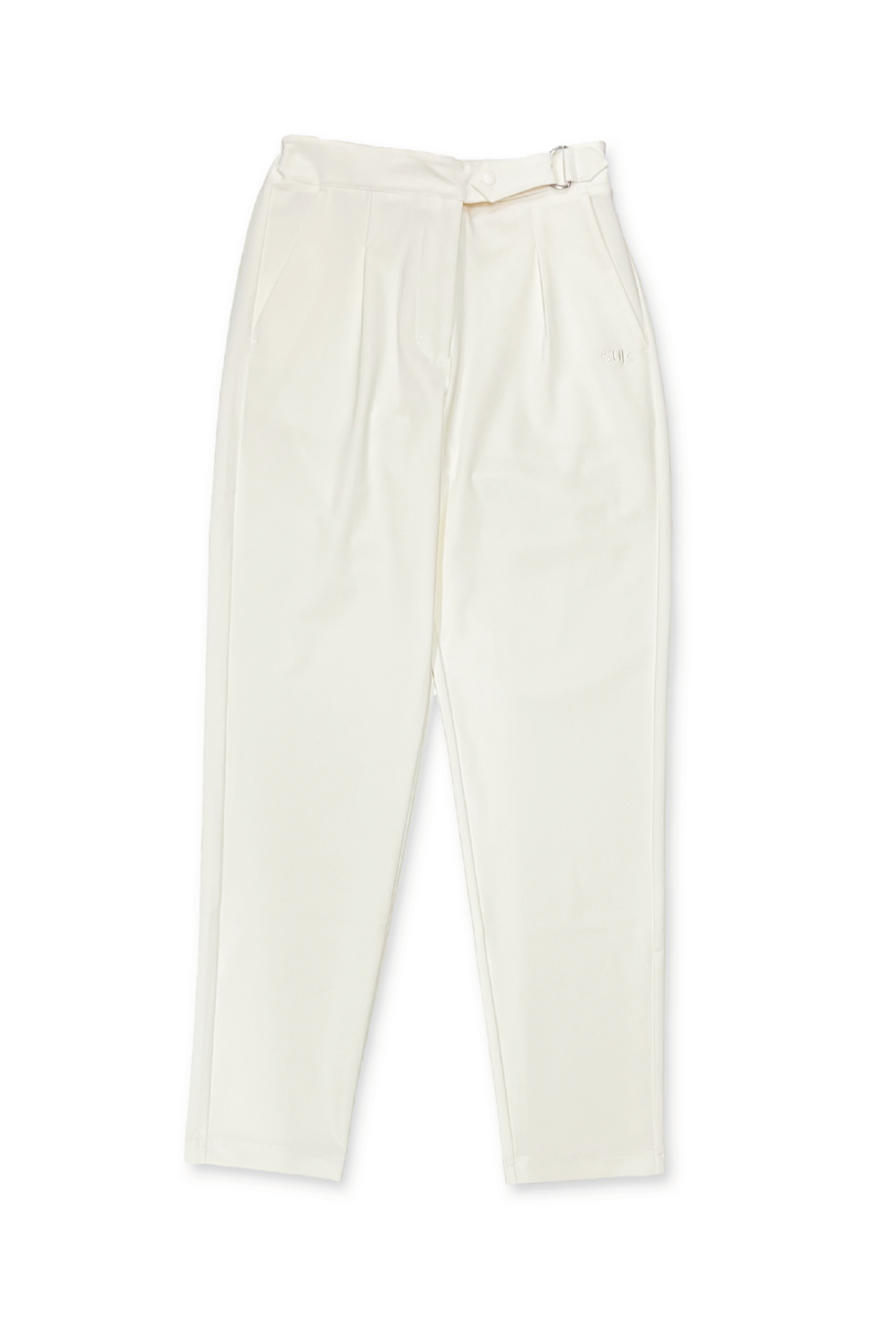 STRETCH SLIM TROUSER - CREAM -